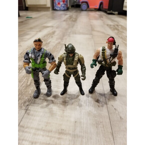 Chap Mei Lot Jump Pilot Soldier Rescue Mission 4" Action Figure Lot Planet Toy - Picture 1 of 4